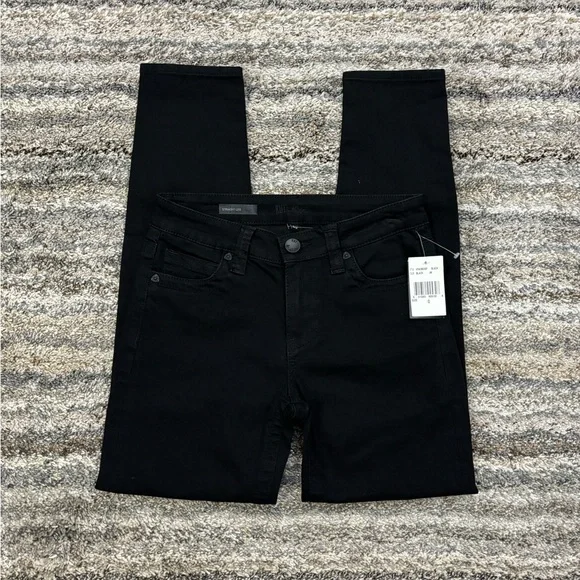 KUT From The Kloth Black Straight Leg Jeans Sz 0 NWT | KUT Straight Leg Jeans * - Picture 2 of 13